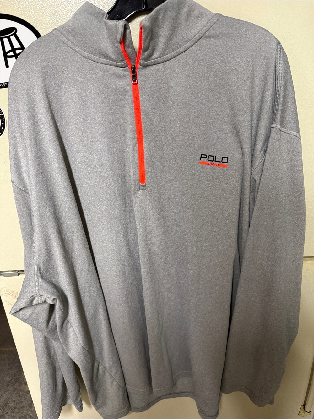 Polo by Ralph Lauren Gray Quarter-Zip Pullover with Zip Accent